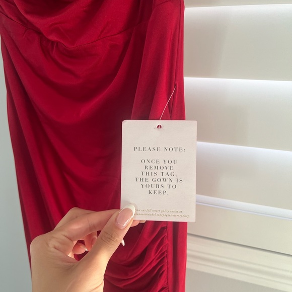 Brand NWT Designer Formal/Holiday/Wedding Guest Dress RED - Picture 5 of 9